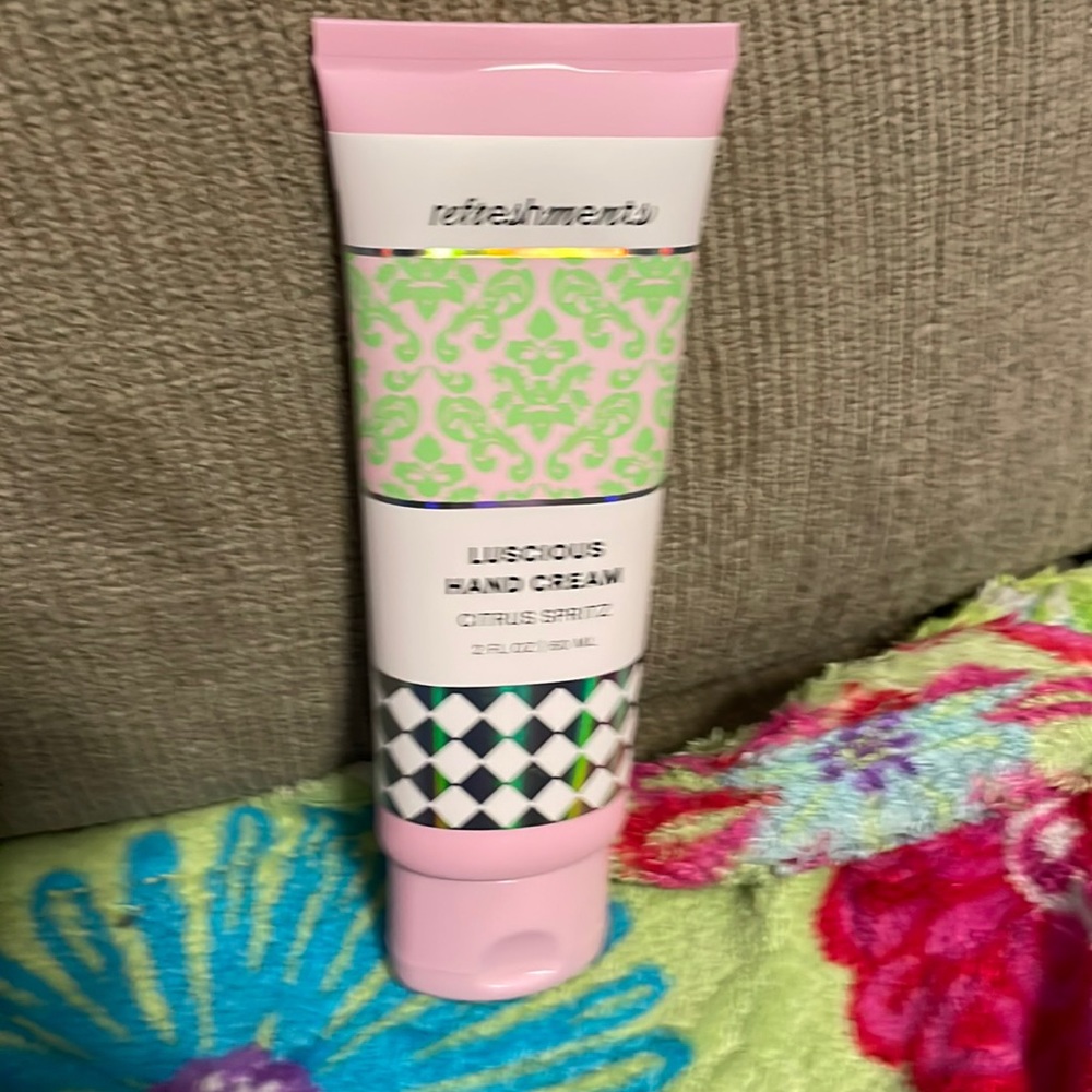 Refreshments luscious hand cream citrus spritz